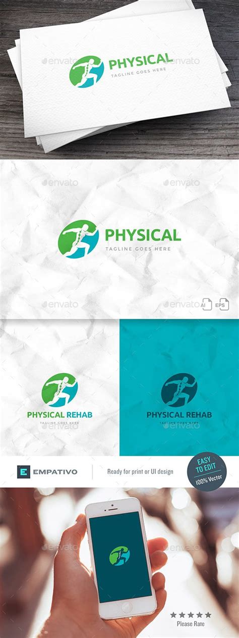Physical Rehab Logo Template Logo Templates Logo Design Template