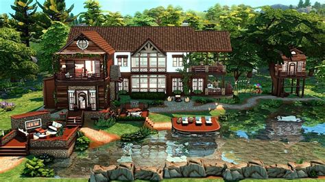 Lake House The Sims 4 Stop Motion Build No Cc Henford On Bagley