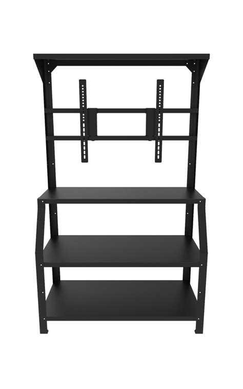 Cutting Edge Storage Solutions Metal Tv Rack With Storage Shelves