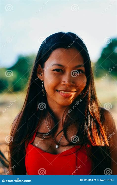 natural portrait asian girl smiling native asian beauty stock image image of healthy enjoy