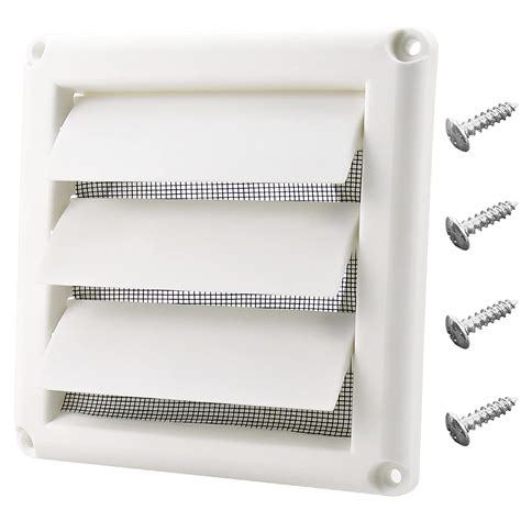 Buy Funmit 4 Louvered Vent Cover For Exterior Wall Vent Hood Outlet