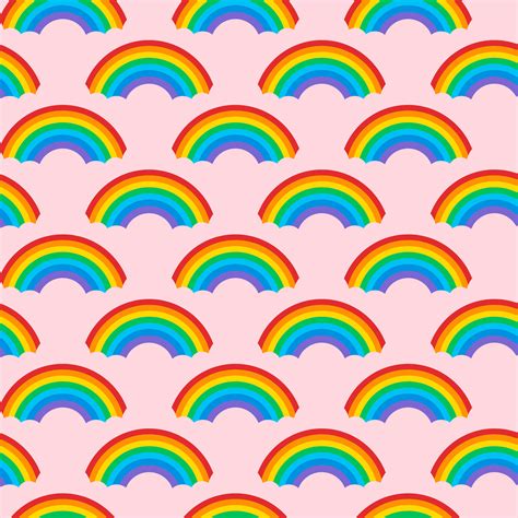 Seamless Rainbow Patterns Design Vector Download Free