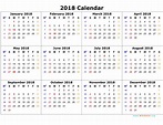 Printable Calendars 2018