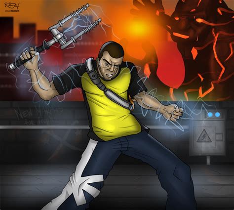 Infamous 2 Cole Vs Beast By Keyholestyle On Deviantart