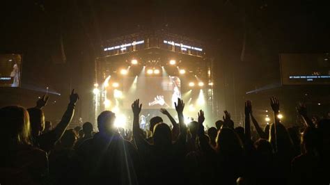 Throwing Your Hands Up At A Christian Concert Christian Concert