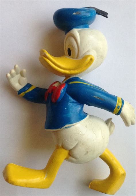 Vintage Disney Donald Duck Figure Rubber By Julesvintagestore