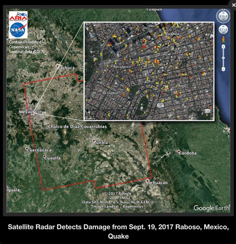 Nasa Difunde Mapa Satelital De La Cdmx Tras Sismo