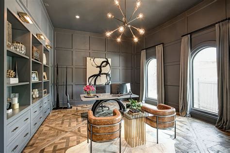 25 Trendy Gray Home Offices Combining Sophistication With Organization
