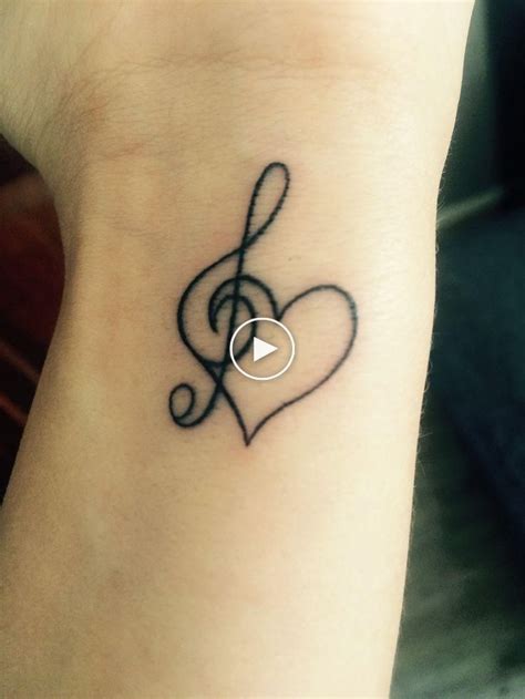 Heart Tattoo Music Kleintattoo Wristtattoo Kleines Tattoo Herz