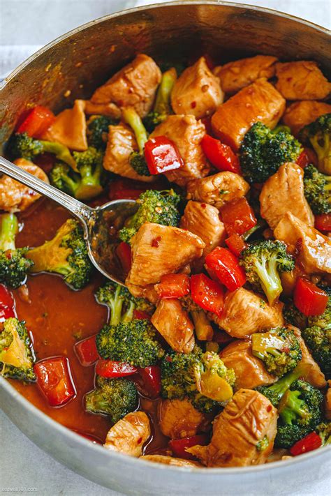 Chicken Stir Fry Recipe With Broccoli And Bell Pepper Easy Chicken
