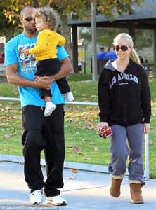 Kendra Wilkinson S Curly Haired Cutie Hank Iv Tears Around The Park