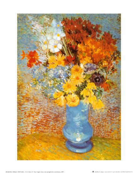 Sunflowers (original title, in french: Vase of Flowers, c.1887 Art Print by Vincent van Gogh | Art.com
