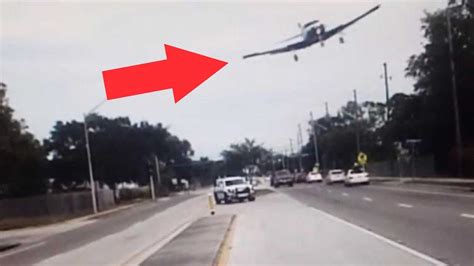 Plane Makes Dramatic Crash Landing On Road Youtube