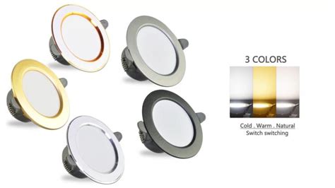 Led Downlight Recessed Pin Lights Panel Ceiling Light 3 Color Temperature 2 Years Warrenty