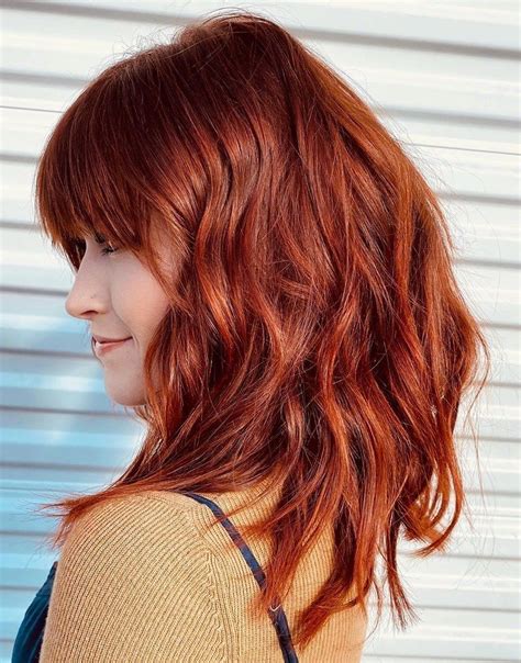 50 New Red Hair Ideas And Red Color Trends For 2020 Hair Adviser Red Hair With Bangs Red Hair