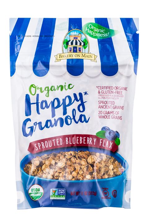 Organic Happy Granola Sprouted Blueberry Flax