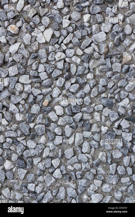Hard Surface Of Small Pebble Concrete Texture With A Lot Of Small