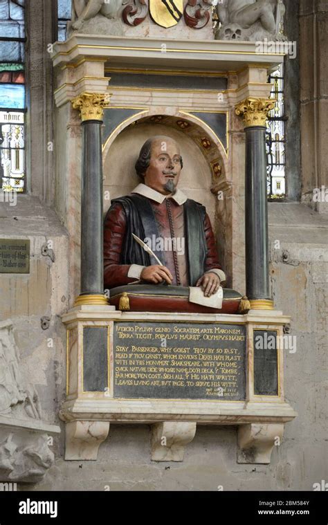 bust of shakespeare 1623 or william shakespeare s funerary monument in holy trinity church