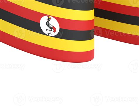 Uganda Flag Design National Independence Day Banner Element Transparent