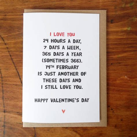 Just Another Day I Love You Valentines Card By Witty Hearts