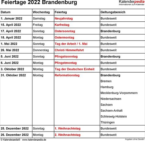 Feiertage Brandenburg 2023 2024 Und 2025