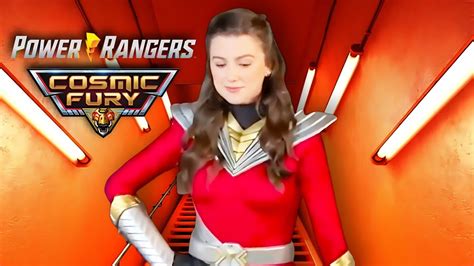 Power Rangers Cosmic Fury Female Red Ranger Dino Fury Season 3 YouTube