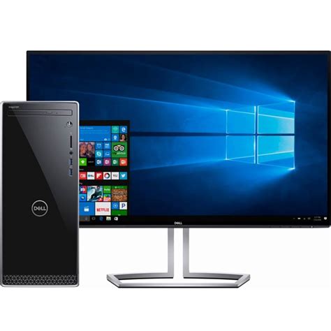Dell Inspiron I3670 5750blk Desktop And 24 Ips Led Full Hd Monitor