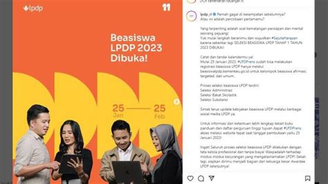 Seleksi Beasiswa Lpdp Telah Dibuka Simak Jadwal Syarat Serta