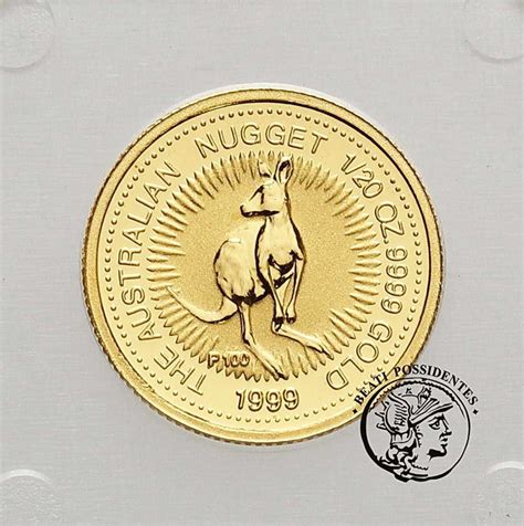 Australia Elżbieta Ii 5 Dolarów 1999 120 Oz Au Kangur St L Stempel