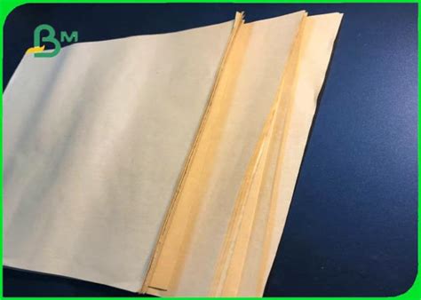 100 Safe Natural Bamboo Kraft Paper 40gsm 50gsm For Food Packages
