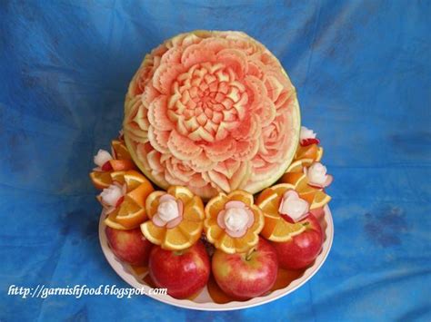 Garnishfoodblog Fruit Carving Arrangements And Food Garnishes