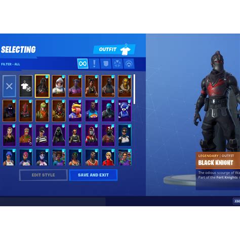 Fa Crazy Stacked Og Black Knight Fortnite Account Video Gaming Gaming
