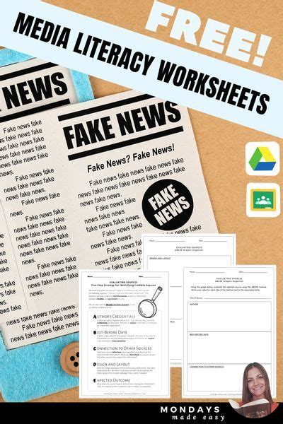 Media Literacy Evaluating Sources Digital Worksheets For The Secondary