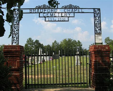 Cemeteries Of Dancing Rabbit Creek Bradford Chapel Cemetery Calhoun
