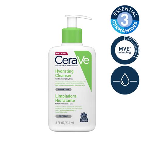 Cerave Hydrating Cleanser Hyaluronic Acid Gentle Cleanser