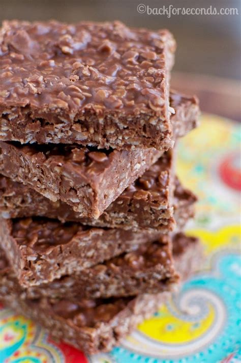 Best No Bake Chocolate Oatmeal Bars Back For Seconds