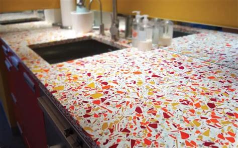 Crushed Glass Kitchen Countertops Countertops Ideas