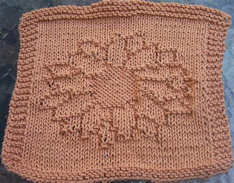 Ravelry Sunflower Knit Dishcloth Pattern By Lisa Millan