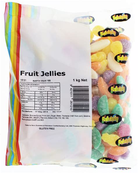 Rainbow Confectionery Fruit Jellies Bulk Bag 1kg At Mighty Ape Nz