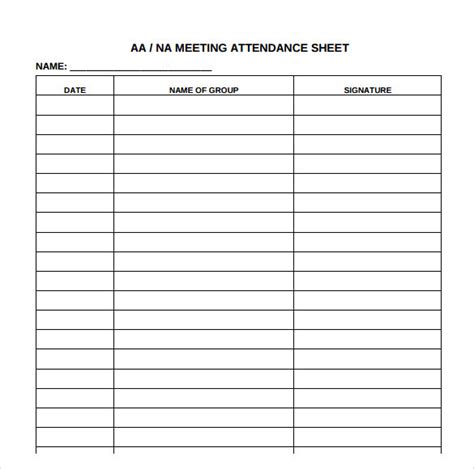 16 Attendance Sheet Templates To Download For Free Sample Templates