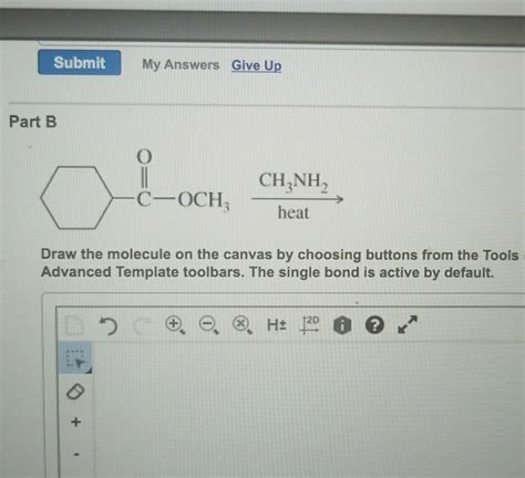 Solved Part A Cl Draw The Molecule On The Canvas By Choosing Chegg Com