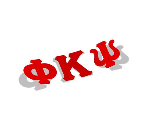 Phi Kappa Psi Big Greek Letter Window Sticker Decal Sale 895 Greek