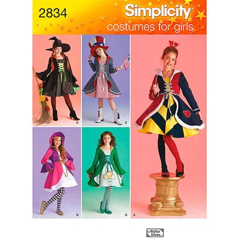 Simplicity Girls Costumes Patterns 1 Each