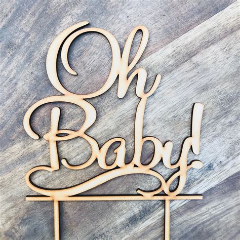Oh Baby Cake Topper Cake Decoration Baby Shower Cake Topper Etsy