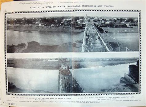Hyderabad Once Upon A Time 1908 Musi River Floods Wall Of Water