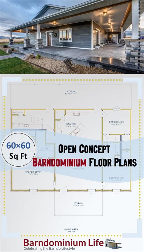 Barndominium building plans, barndominium floor plans 20 x 40, barndominium this craftsman style home has an amazing floor plan. Open Concept Barndominium Floor Plans | Metal house plans ...