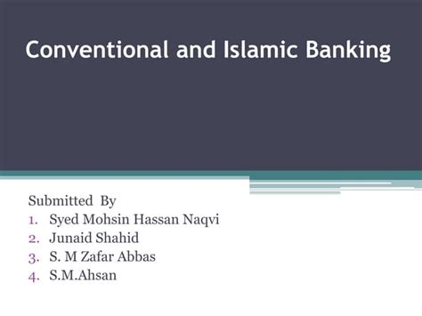 Difference Between Islamic Banking And Conventional Banking By Dr