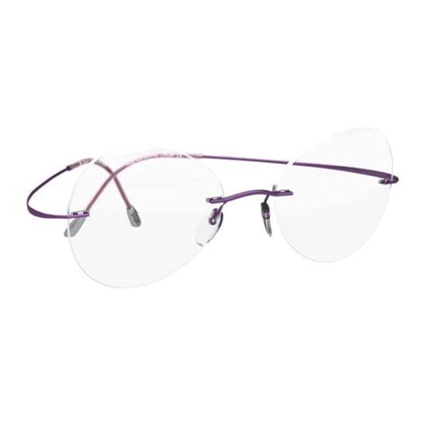 silhouette rimless eyeglasses titan minimal art must 5515 cs 3540 purple frames 007488285851