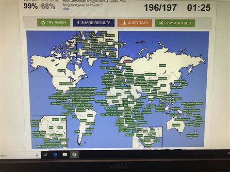 I Got 100 On Sporcles Countries Of The World Map Quiz