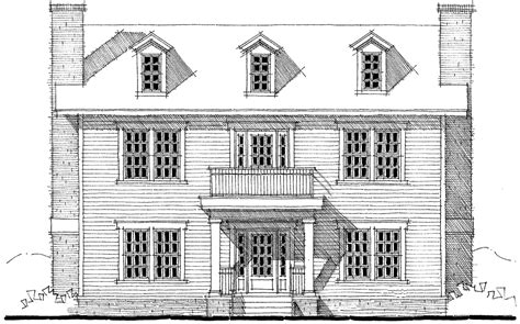 Center Hall Colonial House Plan 44045td Architectural Designs